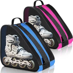 CHENGU Roller Skate Bag Large Capacity Breathable Ice Skate Bag with Adjustable Shoulder Strap Figure Skating Bag Skate Accessories for Boys Girls Adults
