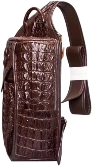 Chic Style Authentic Crocodile Leather Men's Small Casual Chest Messenger Bag Exotic Real Alligator Skin Male Cross Shouler Bag
