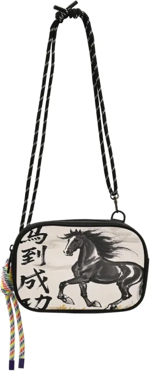 Chinese Character Cultural Quote Success Cute Crossbody Bags for Women Waterproof with Credit Card Slots Small Handbags Have a meal