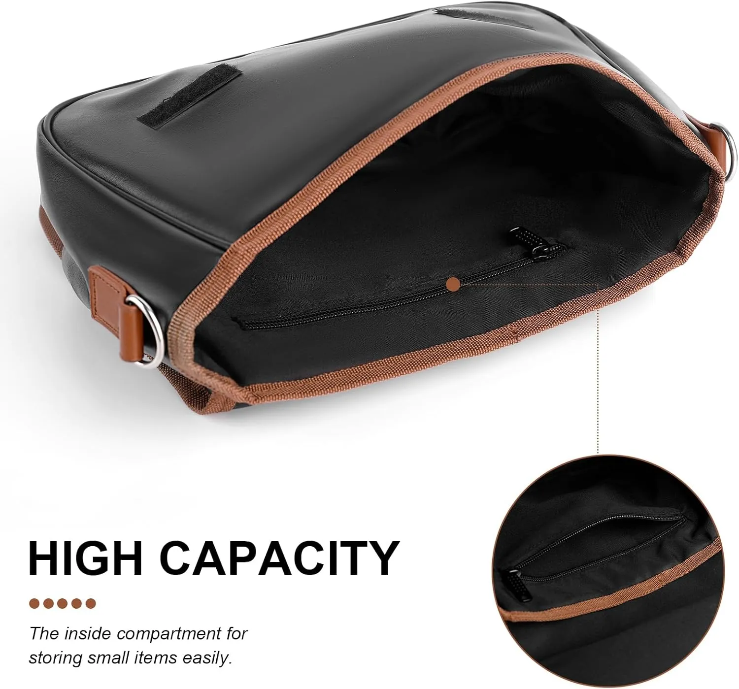 Chinese Style Landscape Crossbody Bags for Women Travel Shoulder Bag Small Leather Cross Body Handbags