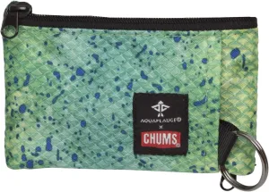 Chums Surfshorts Wallet - Lightweight Zippered Minimalist Wallet with Clear ID Window - Water Resistant with Key Ring