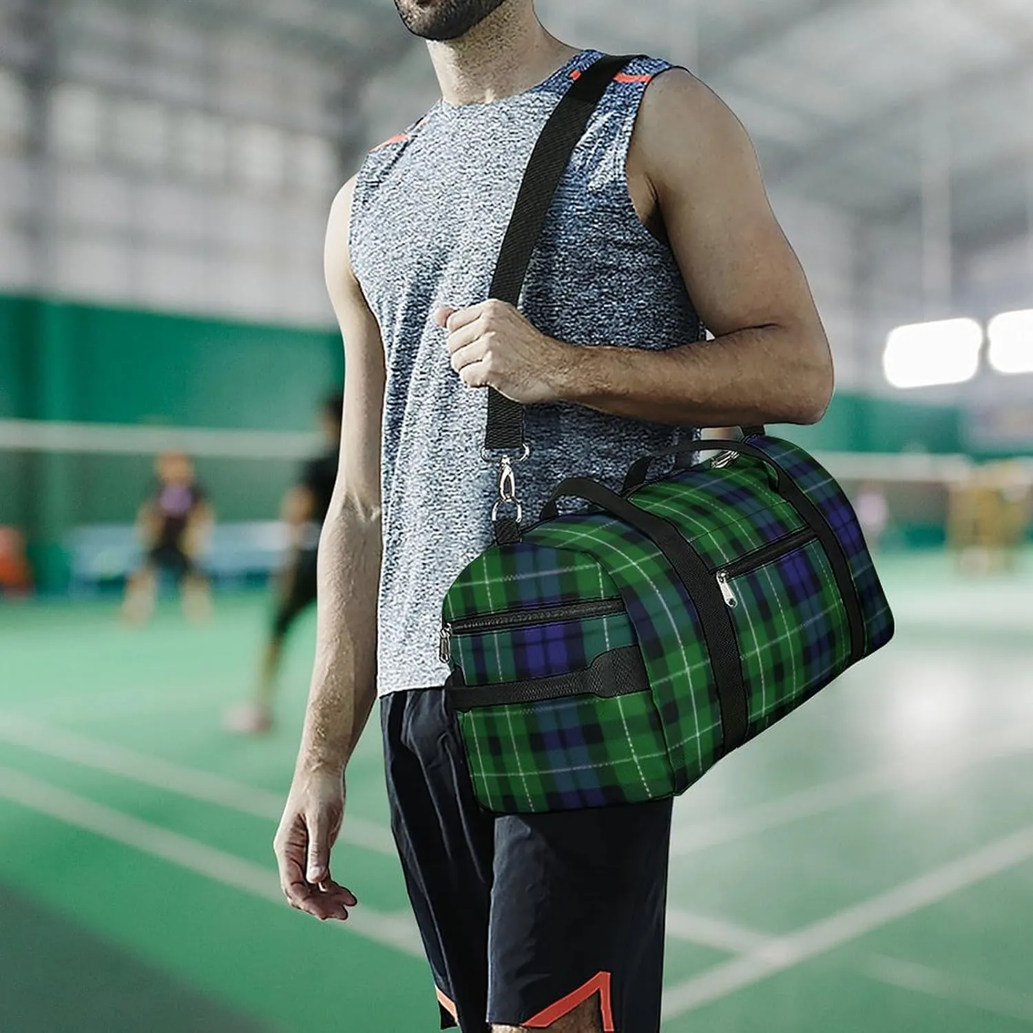 Clan MacArthur Arthur Portable Large Capacity Fully Printed Fitness Bag Unisex