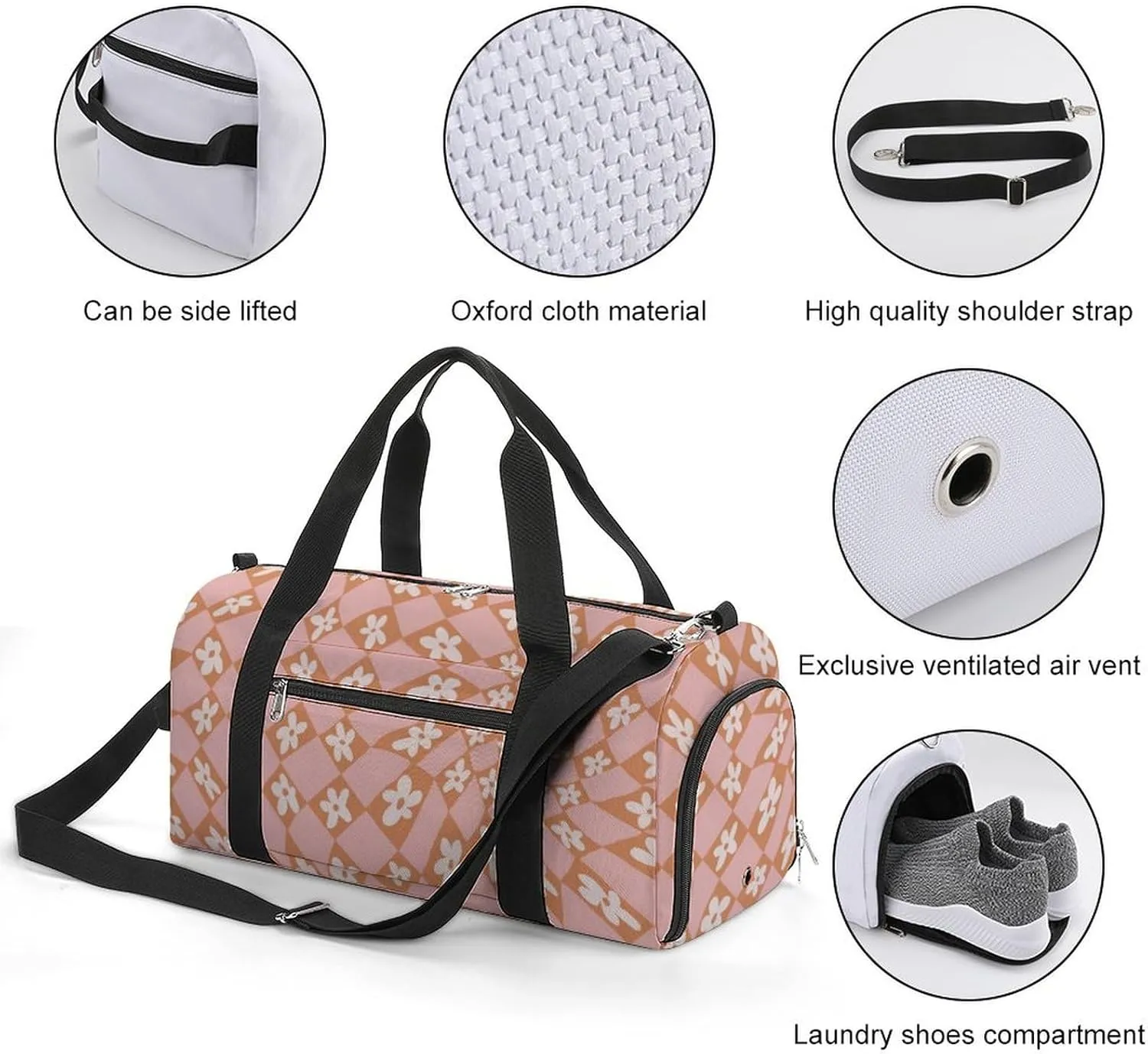 Clan MacArthur Arthur Portable Large Capacity Fully Printed Fitness Bag Unisex