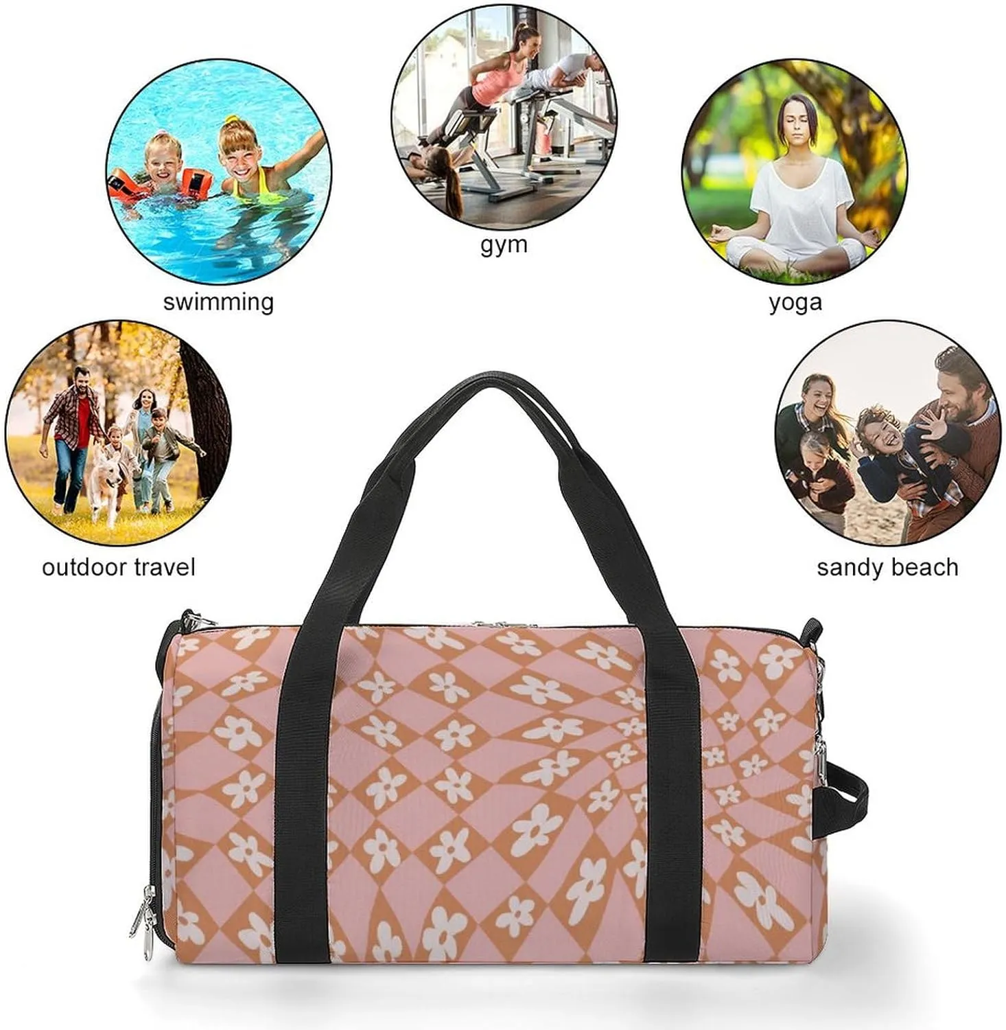 Clan MacArthur Arthur Portable Large Capacity Fully Printed Fitness Bag Unisex