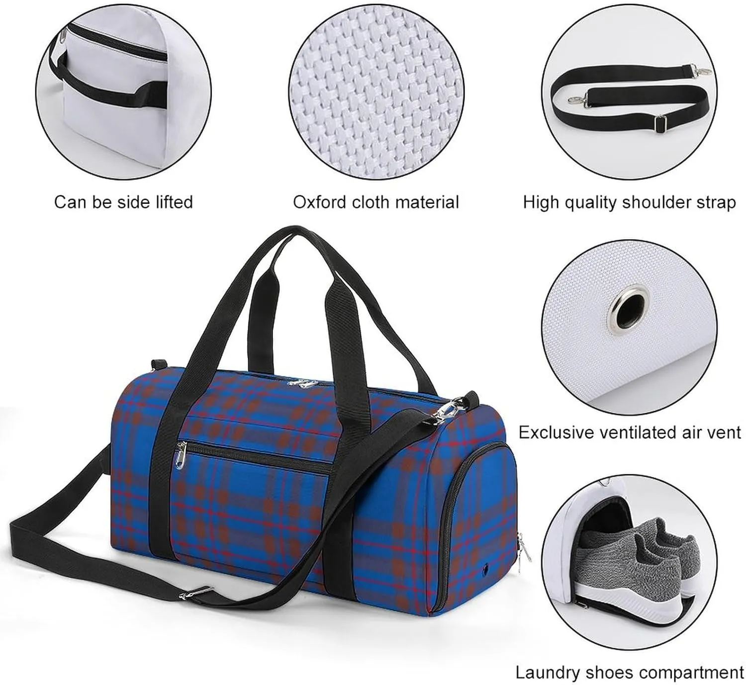 Clan MacArthur Arthur Portable Large Capacity Fully Printed Fitness Bag Unisex