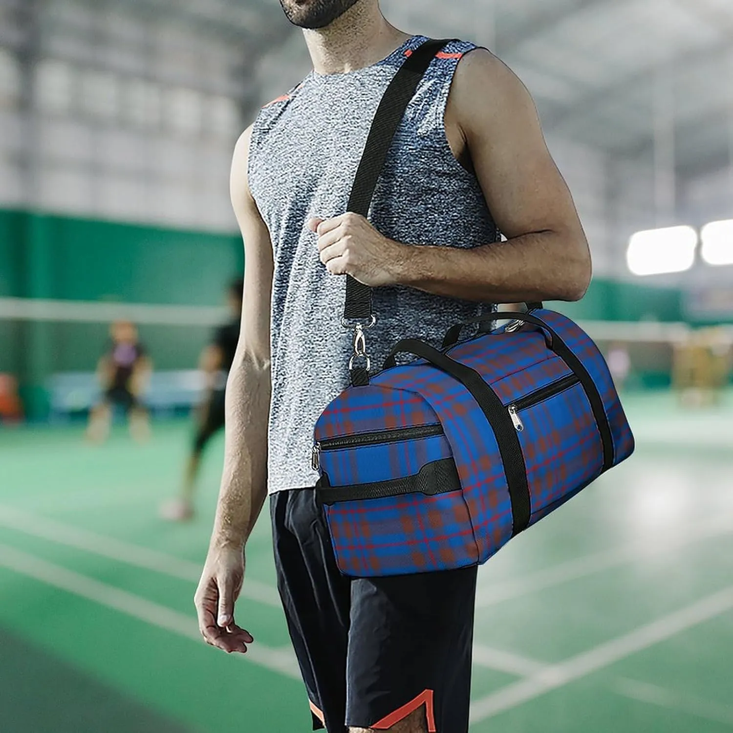 Clan MacArthur Arthur Portable Large Capacity Fully Printed Fitness Bag Unisex