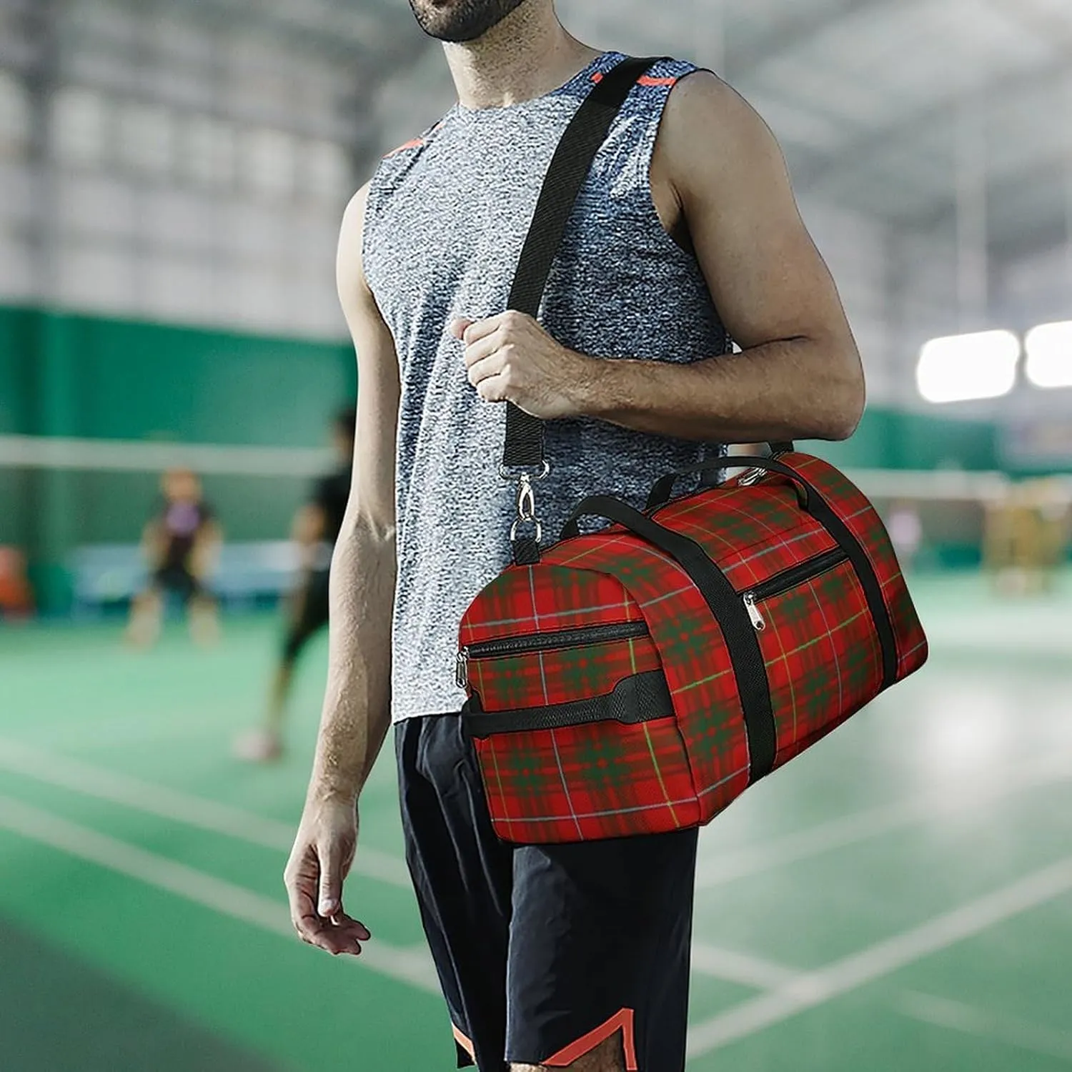 Clan MacArthur Arthur Portable Large Capacity Fully Printed Fitness Bag Unisex