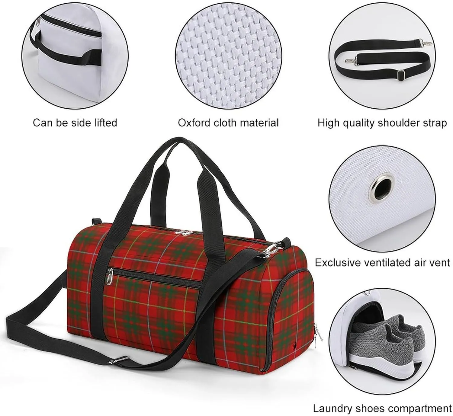 Clan MacArthur Arthur Portable Large Capacity Fully Printed Fitness Bag Unisex
