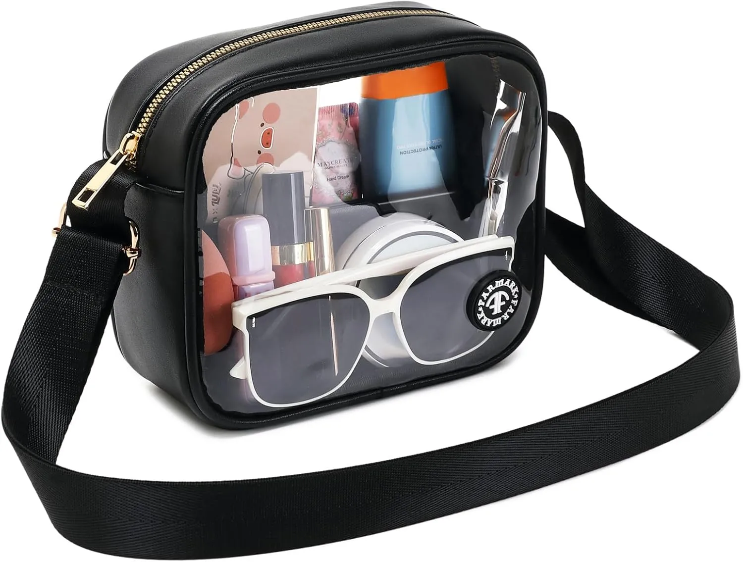 Clear Bag Stadium Approved Clear Crossbody Fanny Purse Transparent Bag for Concerts Sports Festivals