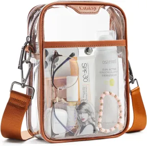 Clear bags Stadium Approved Crossbody Sling Bag Fanny Pack Backpack Purses for Women Men Belt bag for stadium events