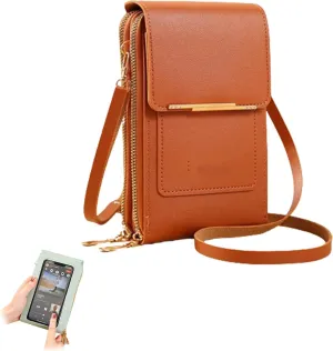 Coincidem Bag, Coincidem Anti-Theft Leather Bag, Multi-Compartment Touch Screen Phone Bag,PU Leather Crossbody Bag Purse