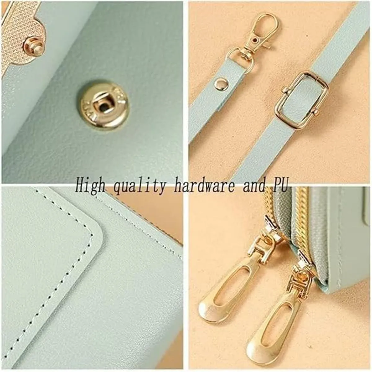 Coincidem Bag, Coincidem Anti-Theft Leather Bag, Multi-Compartment Touch Screen Phone Bag,PU Leather Crossbody Bag Purse