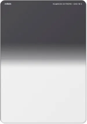 Cokin Square NUANCES Extreme Graduated ND16 - Soft 4-Stops for L (Z) Holder - 101mm X 143mm