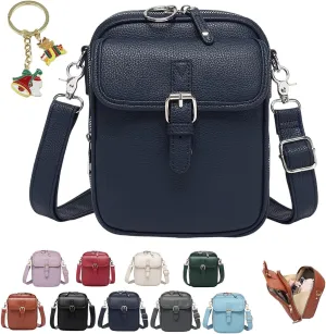 Collaboraten1 Crossbody Leather Bag, 2025 New Vintage Double Layer Urvashi Crossbody Leather Bag for Women