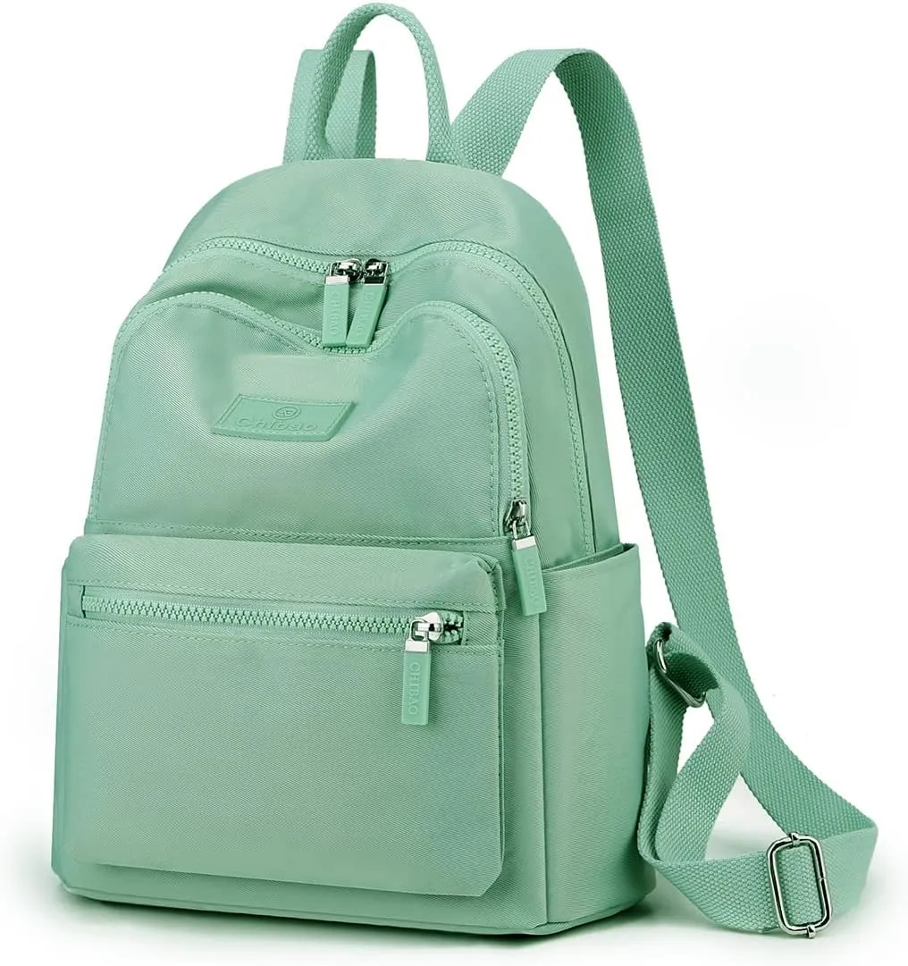 Collsants Small Backpack for Women - Mini Backpack Purse Nylon Day Pack (Light Green)