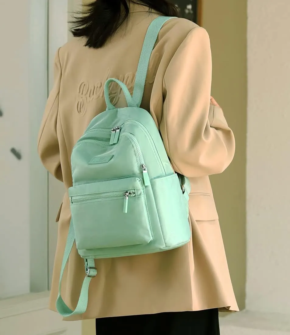 Collsants Small Backpack for Women - Mini Backpack Purse Nylon Day Pack (Light Green)