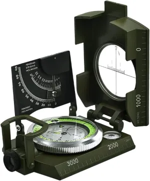 Compass Metal Sighting Multifunction Compass for Navigation Hiking Camping Climbing Outdoor Activities
