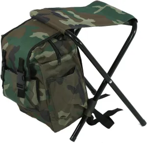 Cooler Backpack Chair for Adults, Portable Backpack and Seat Combo, Foldable Outdoor Camping Fishing Stool, Convenient Carry Seat with Storage Bag for Outdoor Hiking Cycling
