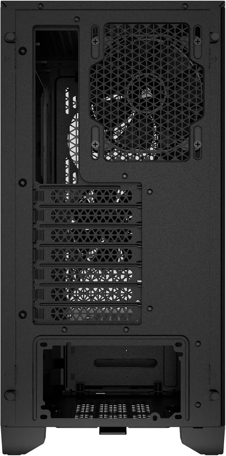 Corsair 3000D AIRFLOW Mid-Tower PC Case – 3-Pin Fans – Four-Slot GPU Support – Fits up to 8x 120mm Fans – High-Airflow Design – Black