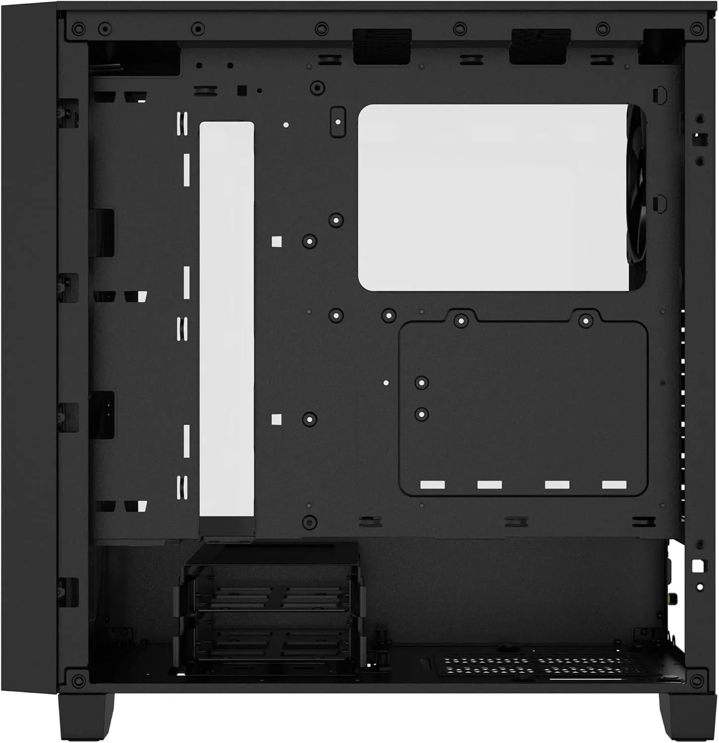 Corsair 3000D AIRFLOW Mid-Tower PC Case – 3-Pin Fans – Four-Slot GPU Support – Fits up to 8x 120mm Fans – High-Airflow Design – Black
