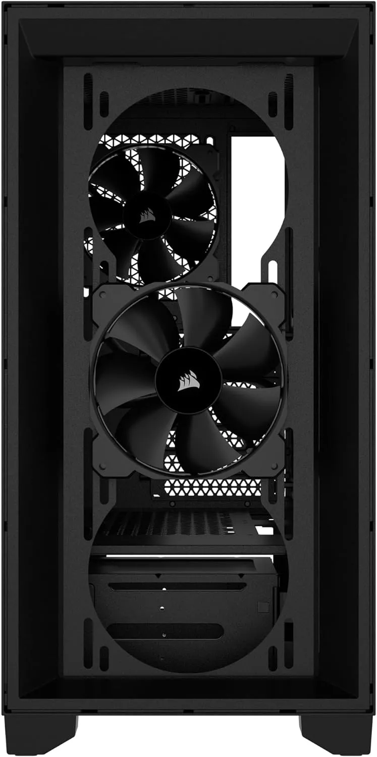 Corsair 3000D AIRFLOW Mid-Tower PC Case – 3-Pin Fans – Four-Slot GPU Support – Fits up to 8x 120mm Fans – High-Airflow Design – Black