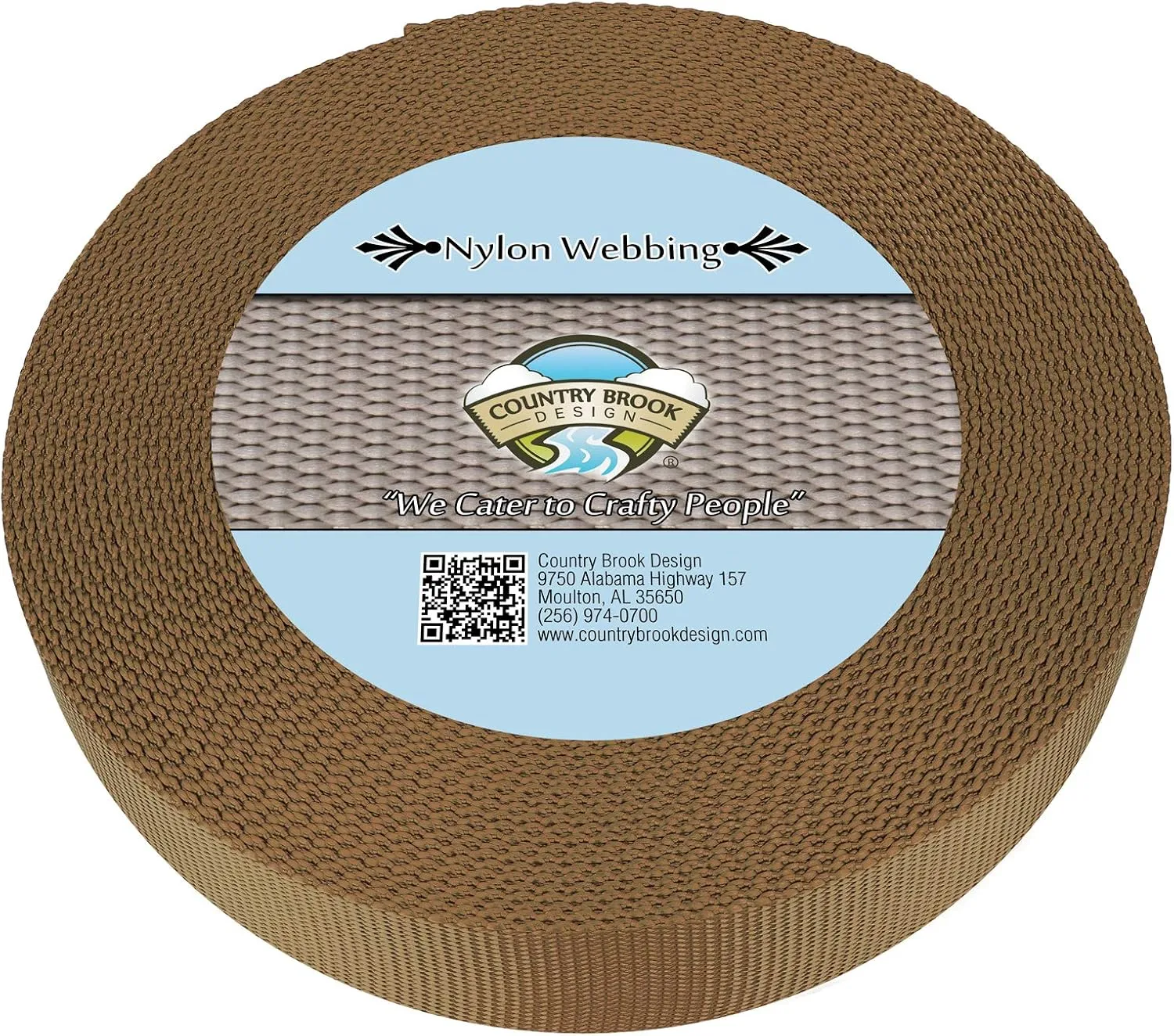 Country Brook Design - 1 1/2 Inch Heavy Duty 100% Real Nylon Webbing - 20  Vibrant Colors