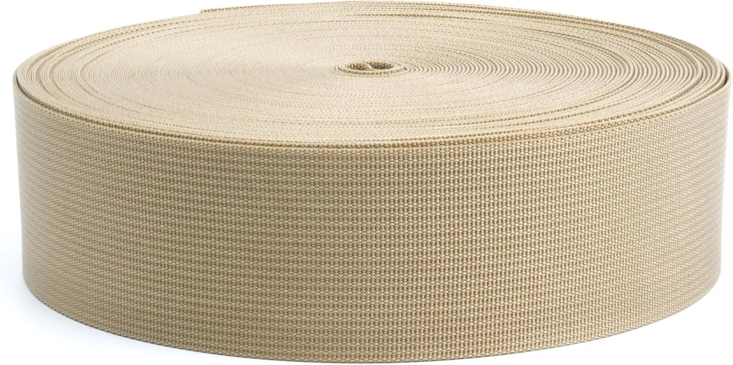 Country Brook Design Coyote Tan Lite Weight Nylon Webbing Closeout (2 Inch)