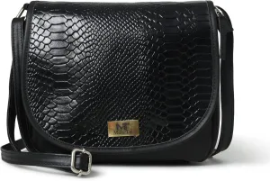 Cross body Leather Bag Croco Leather Shoulder Satchel Handmade Bag for Women and Girls, Gift For Her