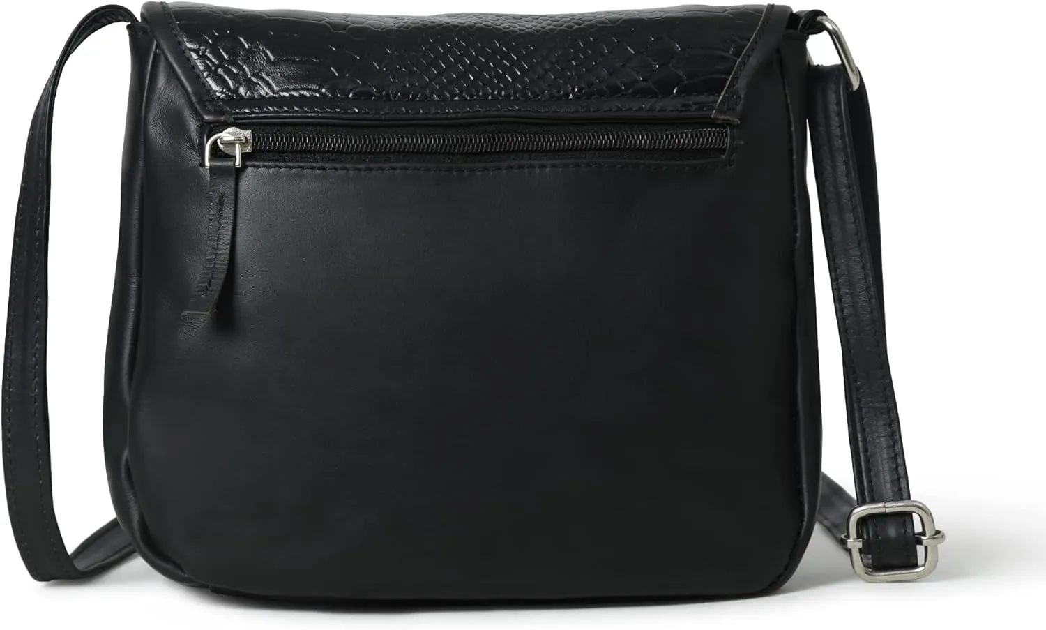 Cross body Leather Bag Croco Leather Shoulder Satchel Handmade Bag for Women and Girls, Gift For Her