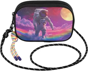 Crossbody Bag Astronaut Abstruct Moon Clouds for Women Cell Phone Purses Women's Small Shoulder Handbags Wallet Purse with Strap
