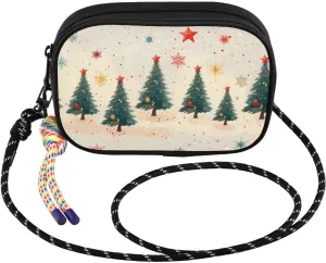 Crossbody Bag Christmas Tree Star Snowflake for Women Cell Phone Purses Women's Small Shoulder Handbags Wallet Purse with Strap