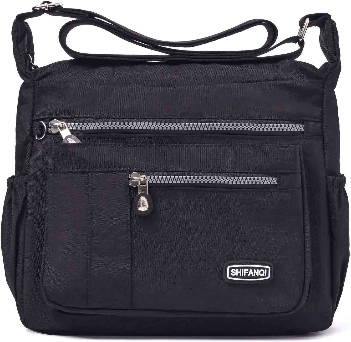 Crossbody Bag for Women, Multi Pockets Waterproof Nylon Shoulder Handbag, Lightweight Crossbody Purse for Ladies
