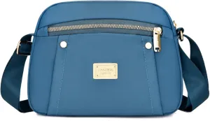 Crossbody Bag for Women, Waterproof Nylon Shoulder Bag with Pockets Adjustable Strap Small Purse Handbag for Ladies