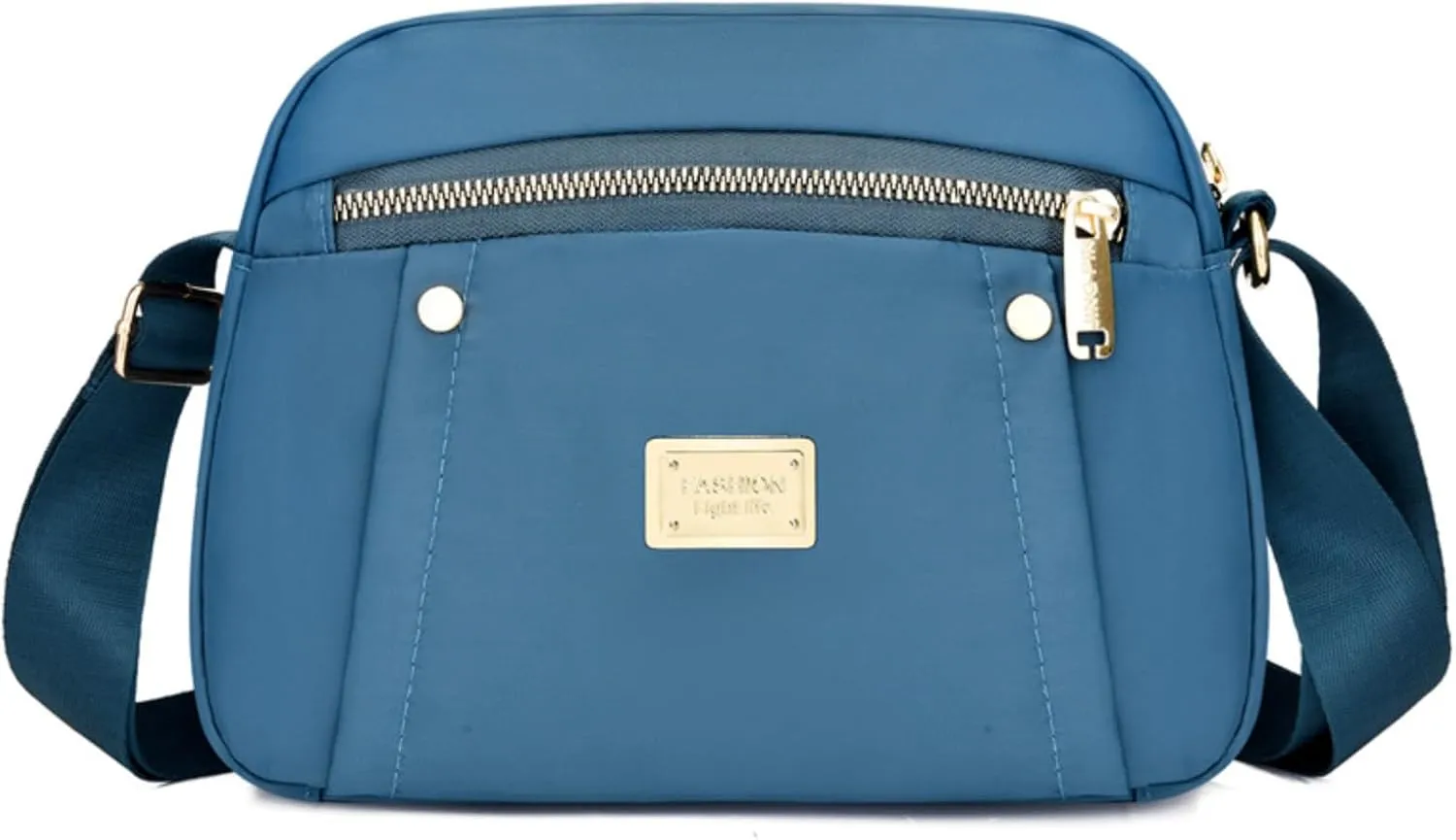 Crossbody Bag for Women, Waterproof Nylon Shoulder Bag with Pockets Adjustable Strap Small Purse Handbag for Ladies