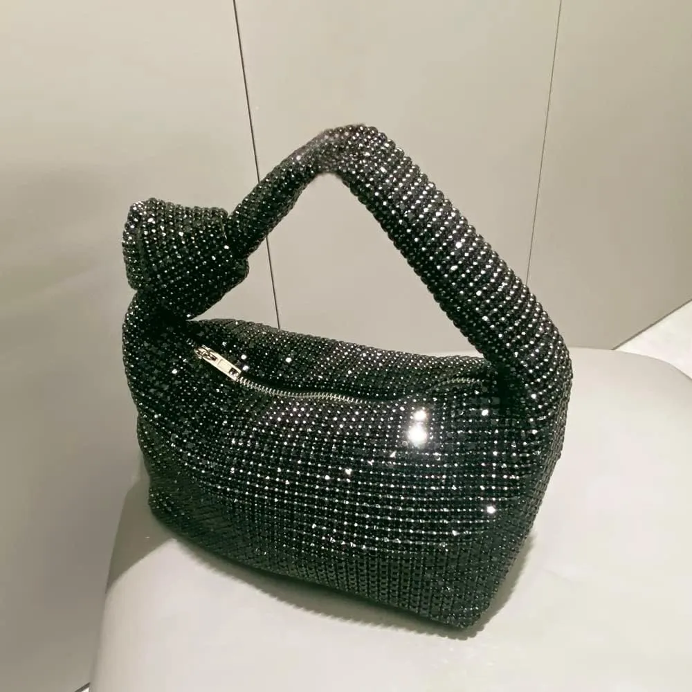 Crystal Full Rhinestone Evening clutch Bag Women's Handbags Purses Top Handle bag for Party