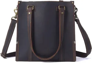 CSCDD Vintage Handmade Mad Horse Pitote Bag Shoulder Crossbody Tote Bag