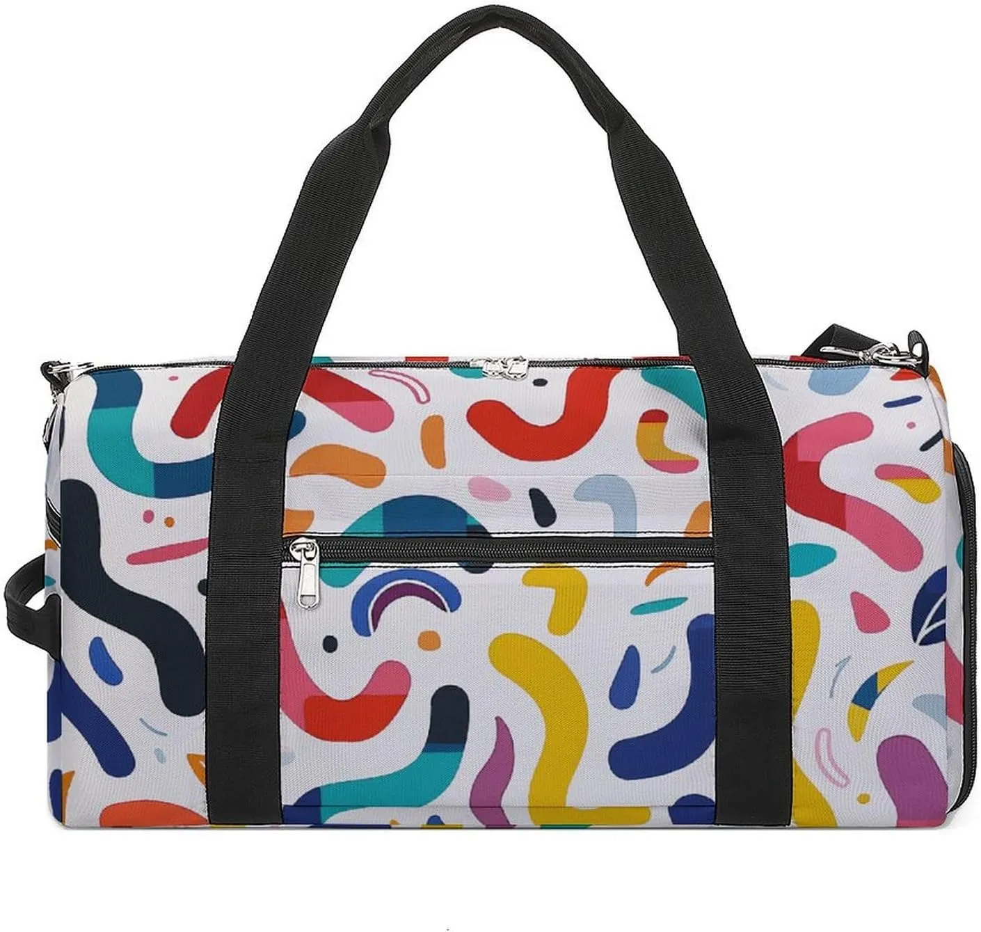 Curves And Shapes Gym Bag for Men Women Water Resistant Duffle Bag Travel Lightweight Bag for Travel Sports