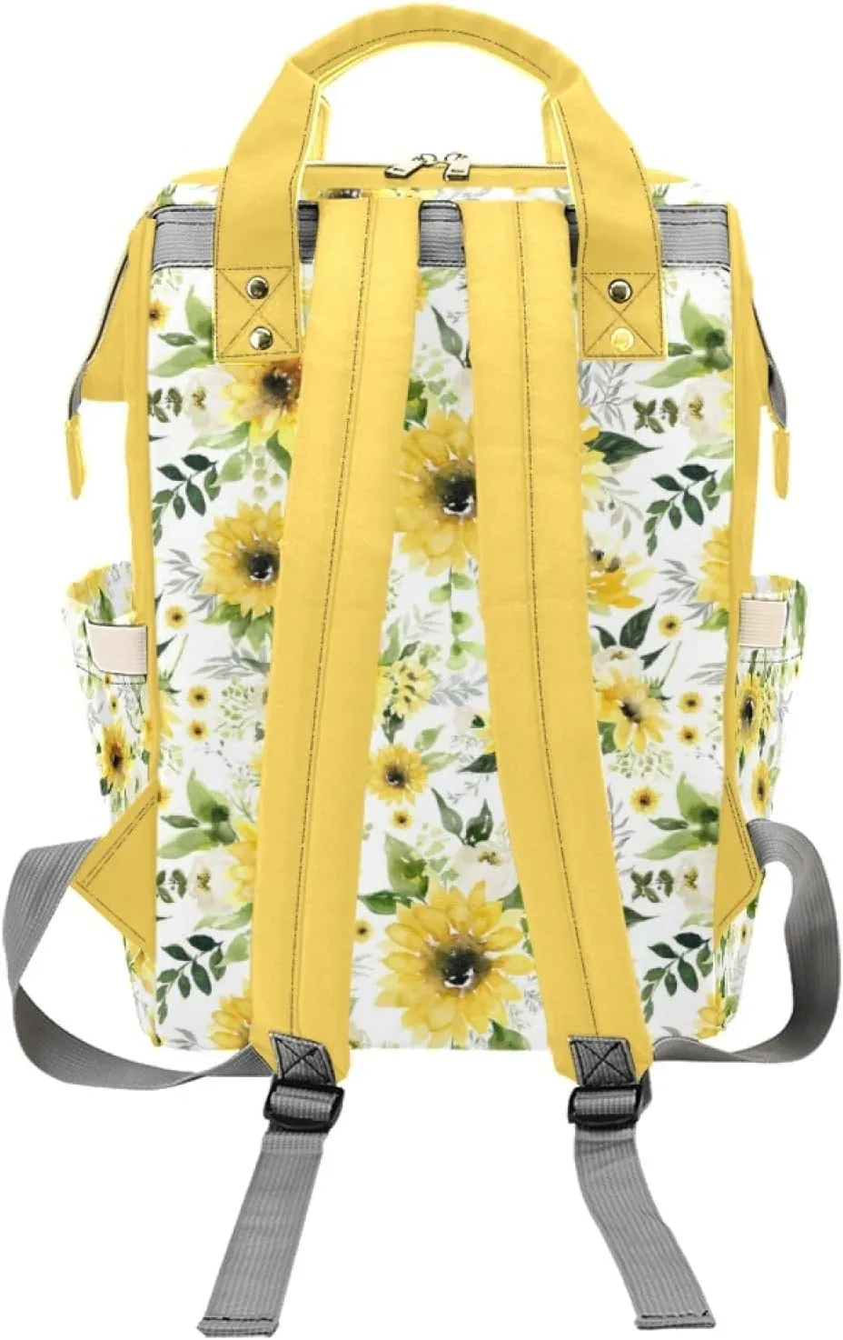 Custom Diaper Bag Backpack for Women, Personalized Name Nursing Mommy Daypack, Diaper Bag for Girls Boys, New Mom Gifts (Bee)