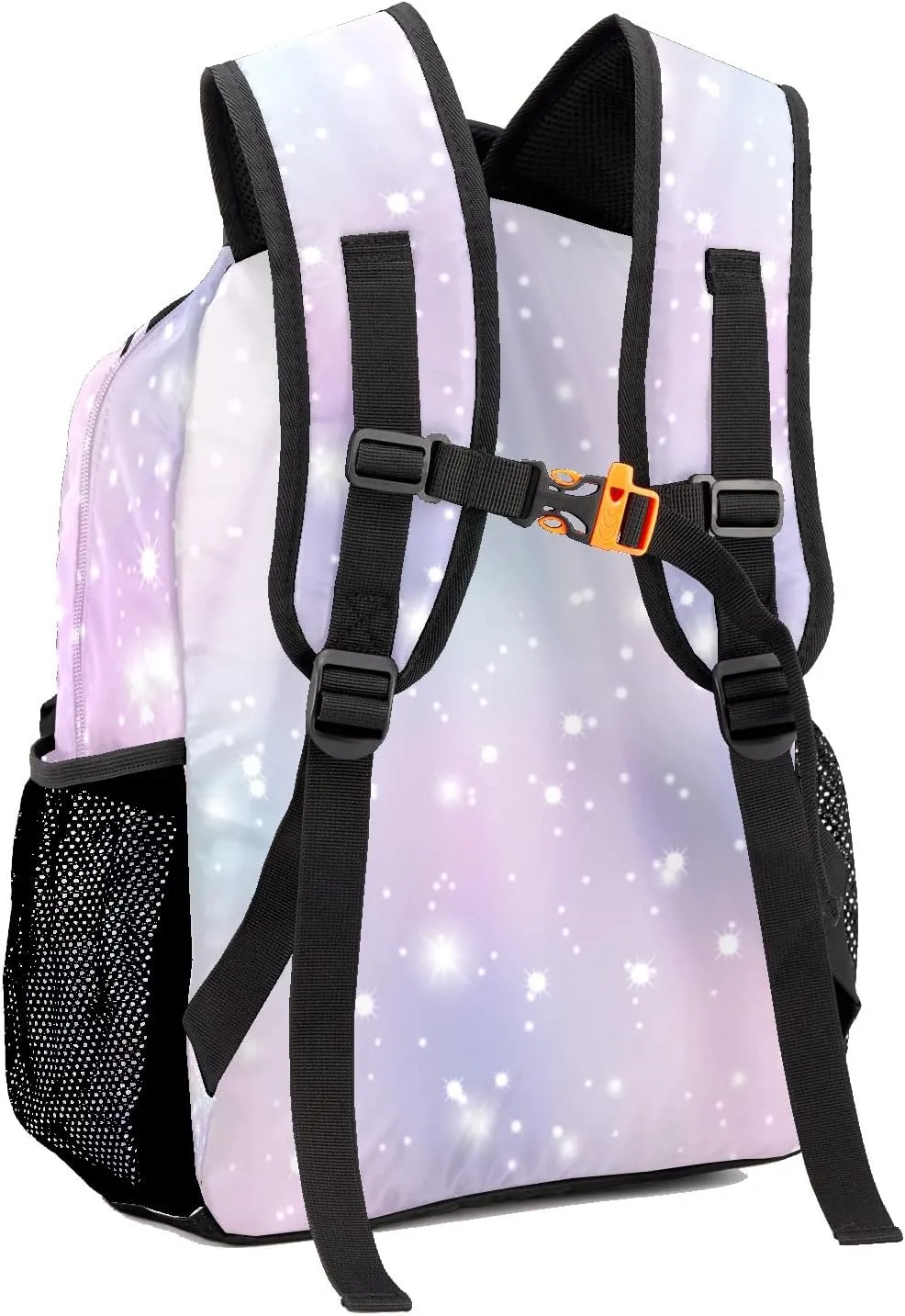 Custom Kids Backpack, Personalized Student School Bags for Boys & Girls, Bookbags for Travel Shiny Lights Girl