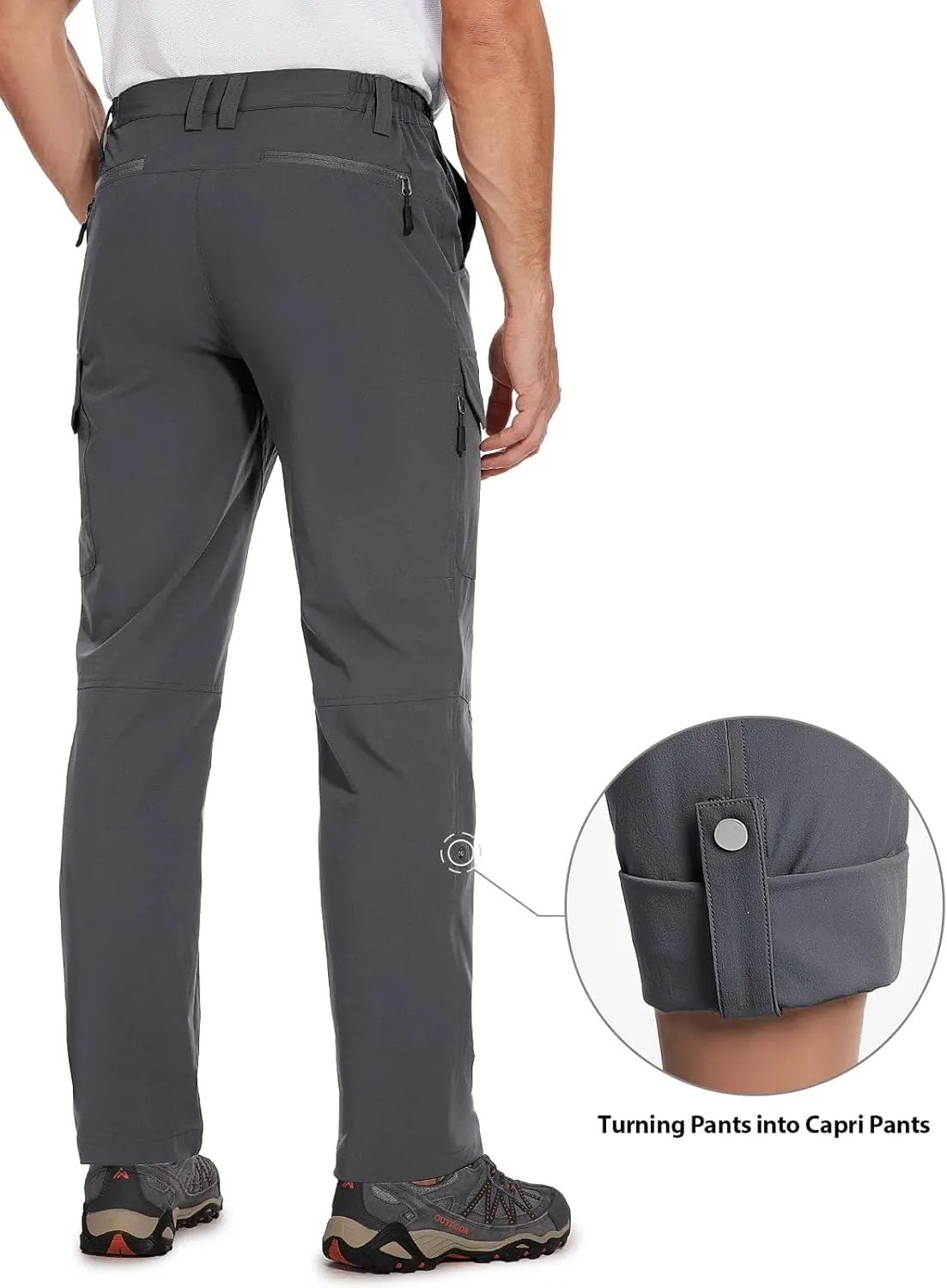 Cycorld Men's-Hiking-Pants-Lightweight-Water-Resistant-Quick-Dry Stretch for Travel Camping Fishing Outdoor