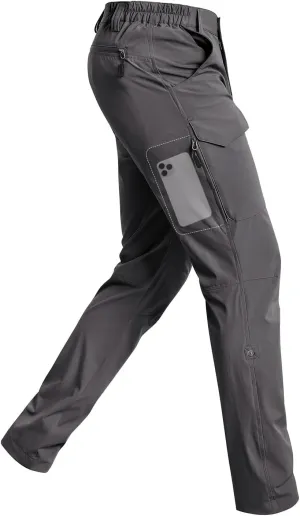 Cycorld Men's-Hiking-Pants-Lightweight-Water-Resistant-Quick-Dry Stretch for Travel Camping Fishing Outdoor