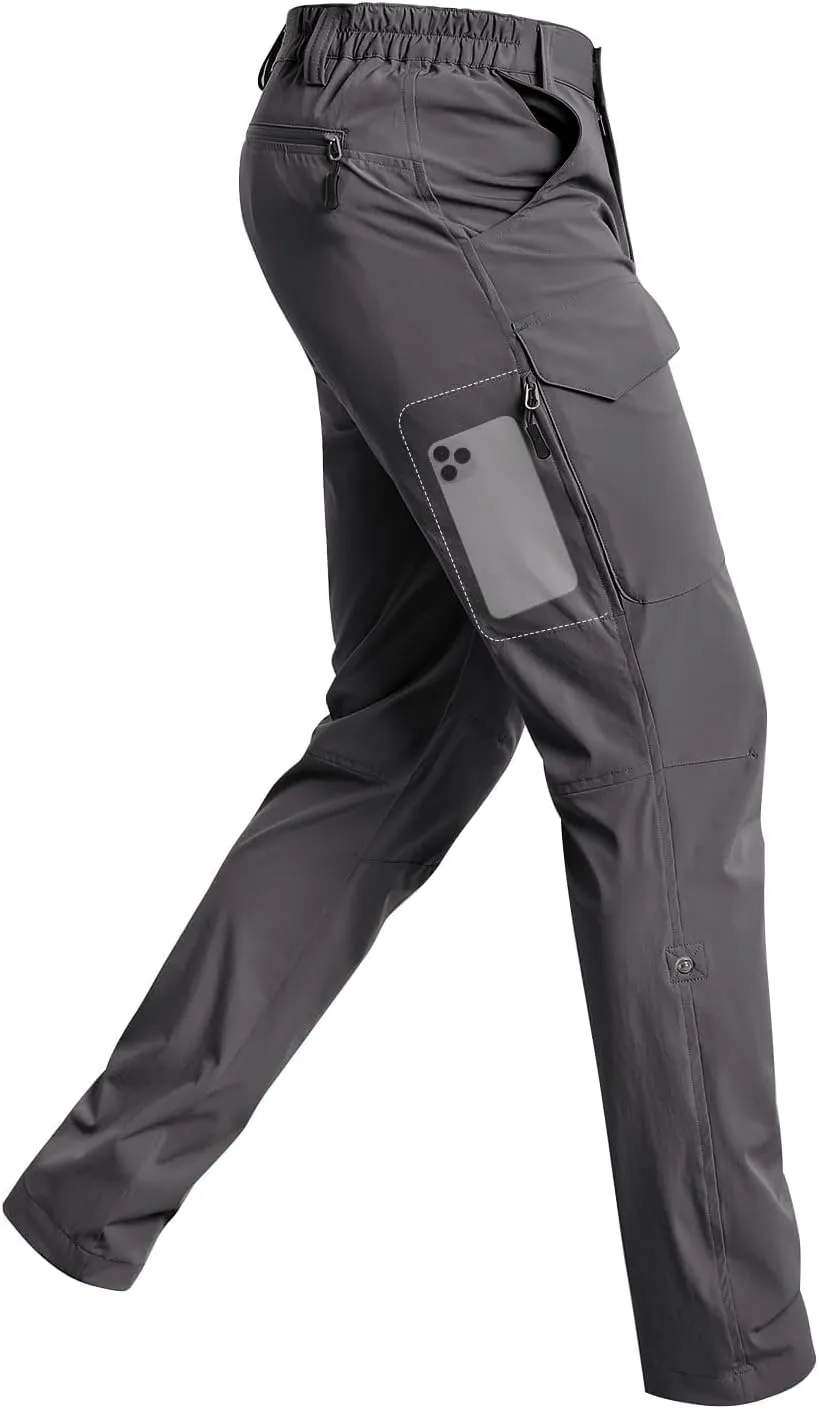 Cycorld Men's-Hiking-Pants-Lightweight-Water-Resistant-Quick-Dry Stretch for Travel Camping Fishing Outdoor