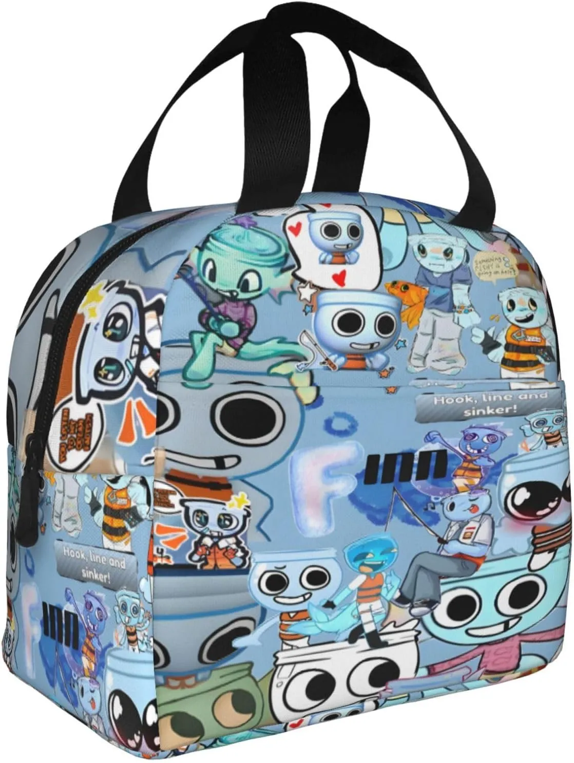Dandys World Portable Lunch Bag, Large Capacity Lightweight Multipurpose Handbag, Unisex