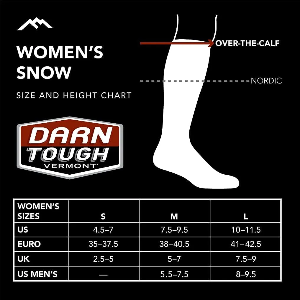 Darn Tough Women's Alpine OTC Lightweight Ski and Snowboard Sock (Style 8021) -