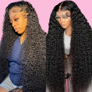 Deep Wave Lace Front Wigs Human Hair Pre Plucked 13x6 Lace Front Wigs Human Hair Wigs for Black Women 210 Density HD Lace Front Wigs Human Hair Wet And Wavy Lace Front Wigs Human Hair 20 Inch