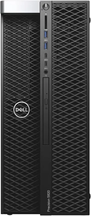 Dell Precision 5820 Workstation Desktop | Xeon W - 2235-1TB HDD   500GB HDD Hard Drive - 32GB RAM - Nvidia Quadro P1000 | 6 cores @ 4.6 GHz - 4GB GDDR5 Win 10 Pro Black (Renewed)