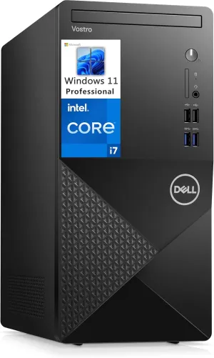 Dell Vostro 3910 Full Size Tower Business Desktop Computer, 12th Gen Intel 12-Core i7-12700, 64GB DDR4 RAM, 2TB PCIe SSD   2TB SSD, WiFi, Bluetooth 5.0, Keyboard and Mouse, Windows 11 Pro