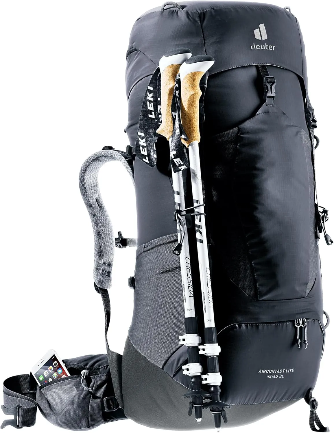 Deuter Women's Aircontact Lite 45 10 SL Backpack for Hiking and Mountaineering