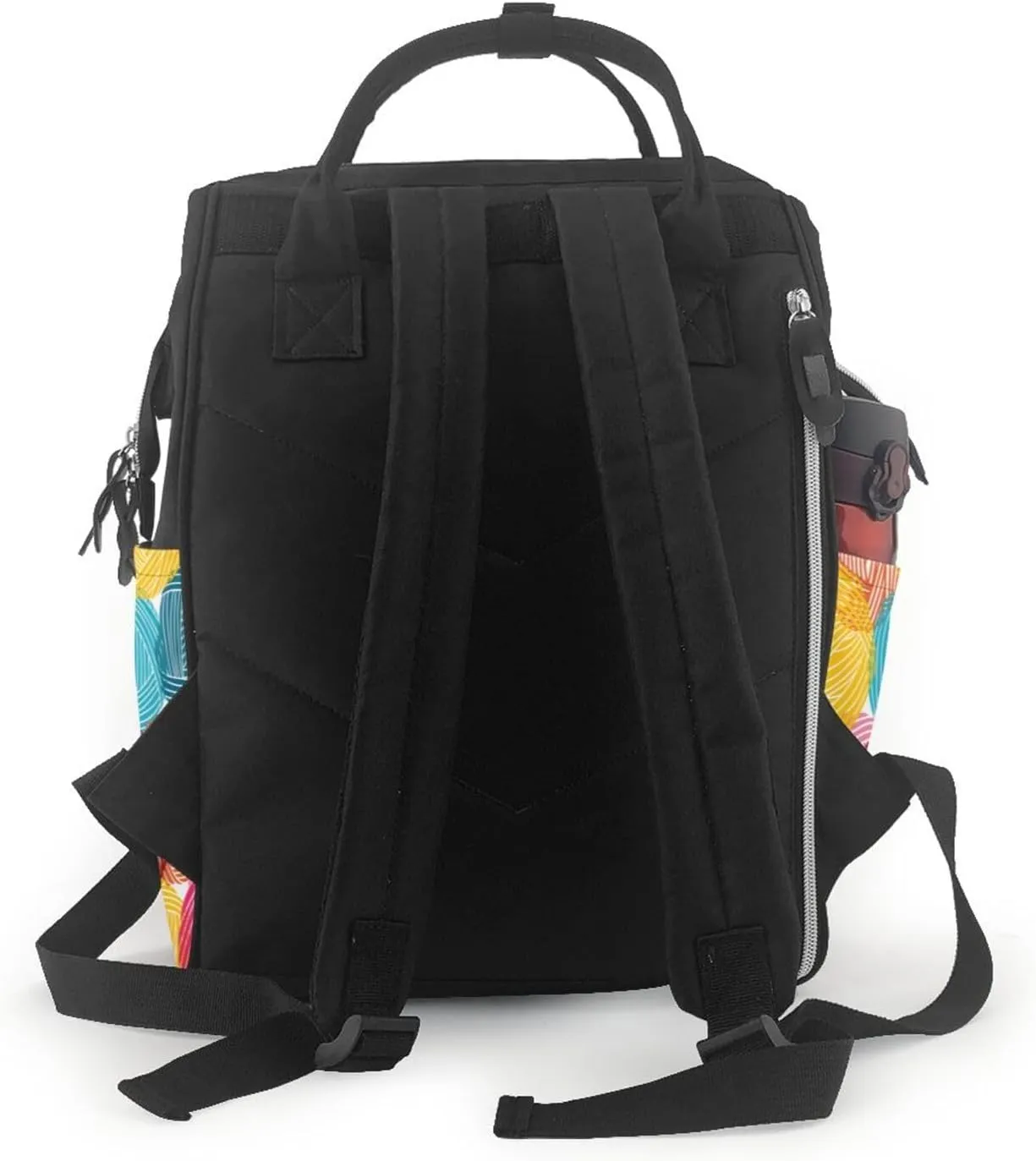 Diaper Bag Backpack For Women, Colorful Wool Balls Waterproof Multifunction Travel Pack Maternity Baby Changing Bags, Nappy Baby Bags With Multi-Function For Baby