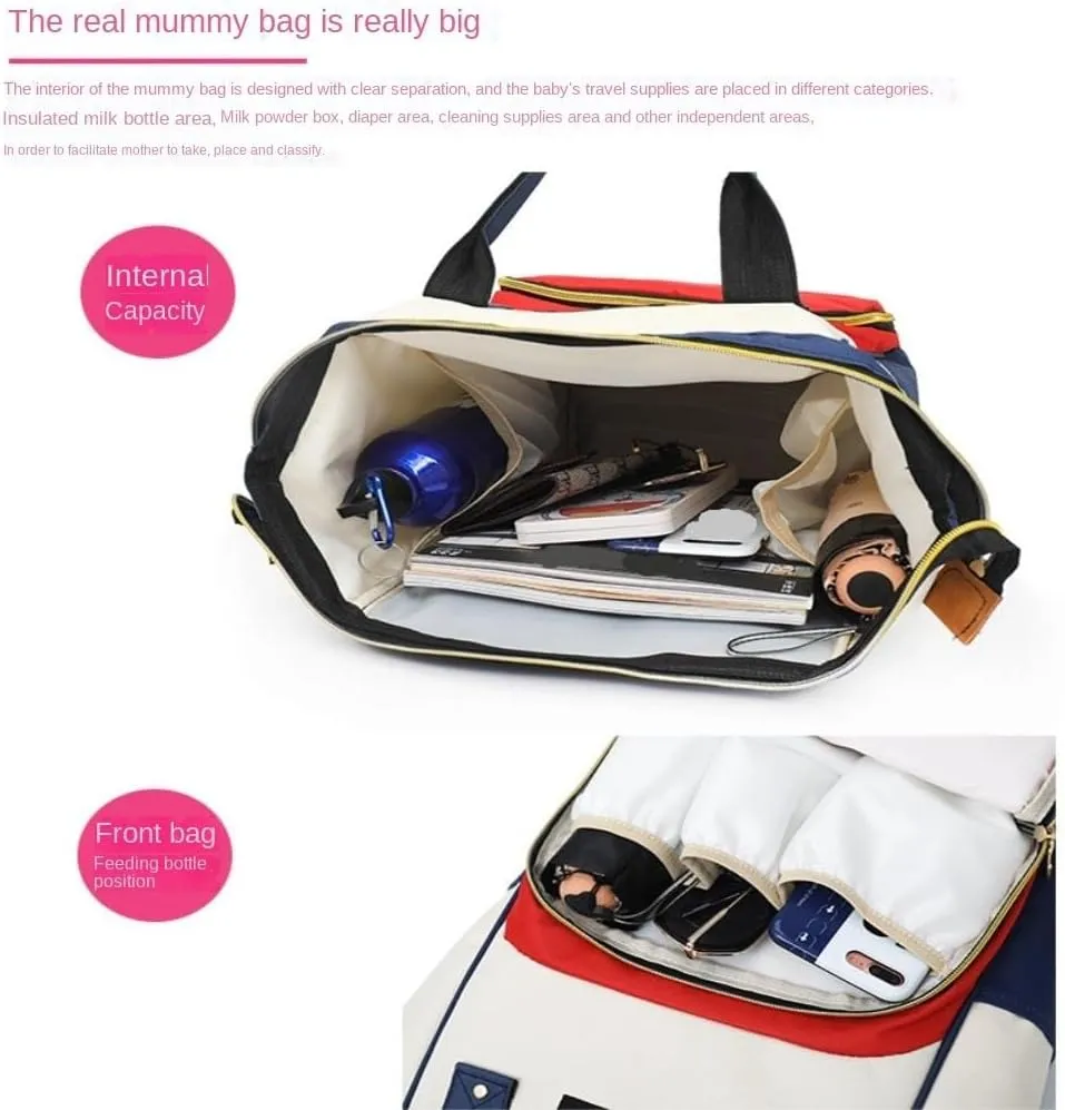 Diaper Bag Mummy bag thermal insulation fashionable lightweight travel backpack storage backpack Daiper Bag(Br)
